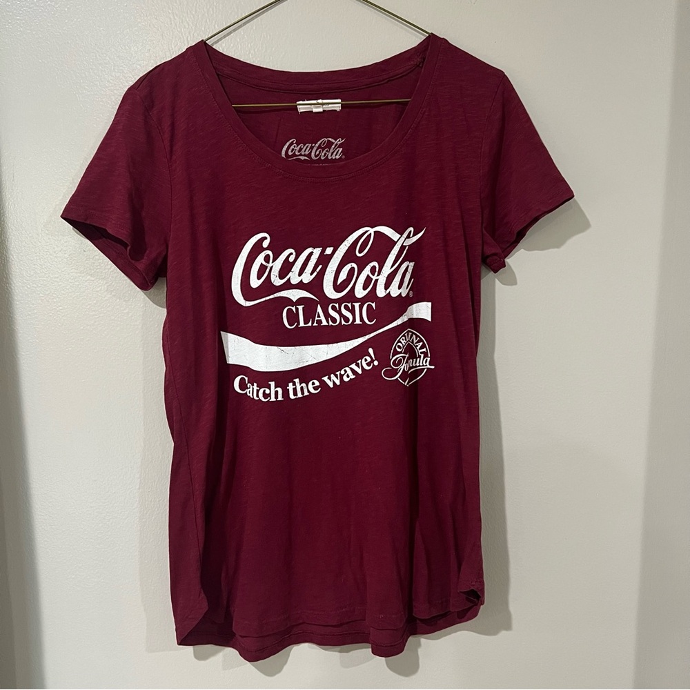 Maurices Burgundy Coca Cola Graphic Tee